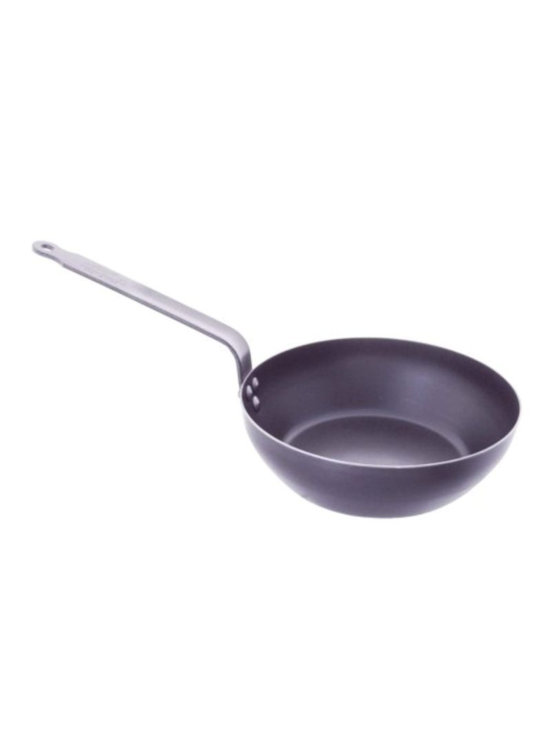 Country Frying Pan With Riveted Handle Silver 1.8x0.1x2.7inch