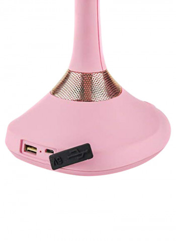 Tabletop Vanity Mirror With Speaker Pink