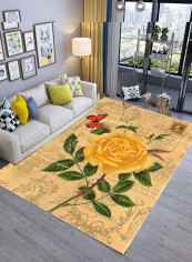 Rectangle Shaped Anti-Slip Carpet Multicolour 140x200centimeter