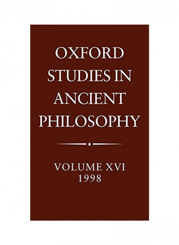 Oxford Studies in Ancient Philosophy: Volume XVI, 1998 Hardcover