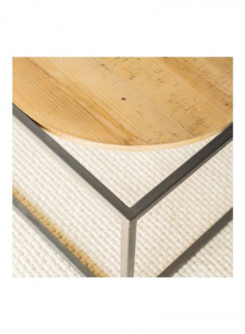 Contemporary Style Capri Coffee Table Brown/Black