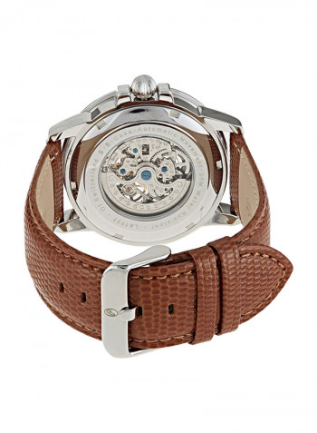 Men's Leather Analog Watch LA1777WWO