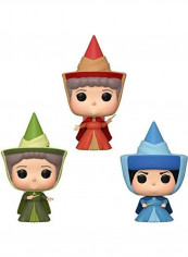 Pop Disney: Sleeping Beauty- Flora, Fauna, And Merryweather Fairy Godmother Vinyl Figure 5inch