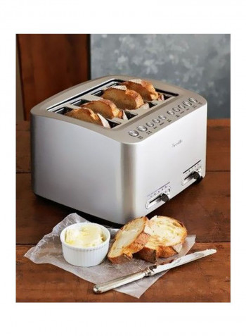 Smart Toast 4 Slice Motorized Toaster BTA845 Silver