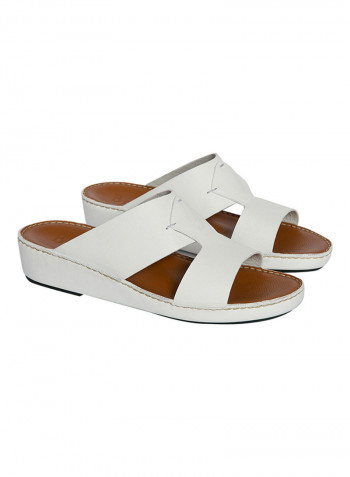 Comfy Arabic Sandals White