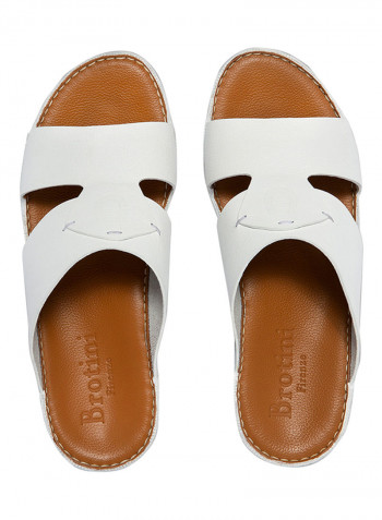 Comfy Arabic Sandals White