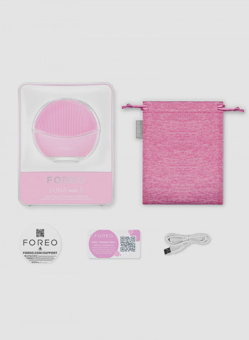 LUNA Mini 3  Smart Facial Cleansing Massager Pink 4.5cm