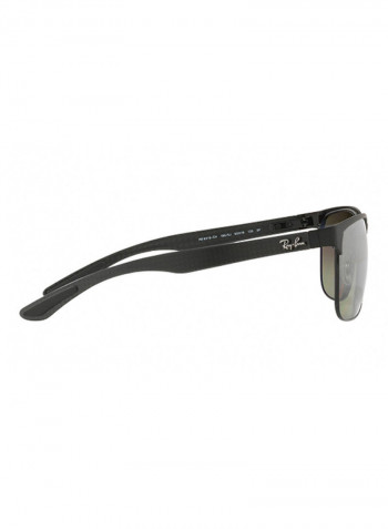 Men's Rectangular Sunglasses - Lens Size: 60 mm