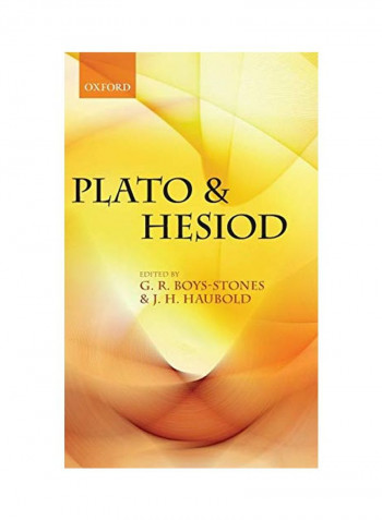 Plato And Hesiod Hardcover