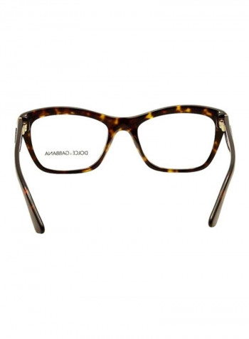Women's Rectangular Eyeglass Frame - Lens Size: 52 mm