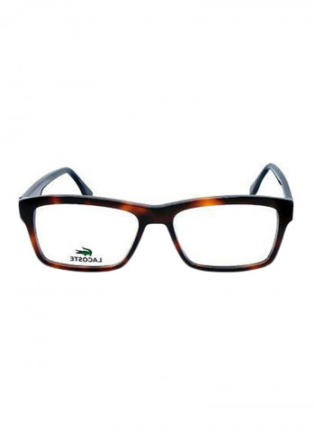 Men's Square Frame Eyeglasses - Lens Size: 53 mm