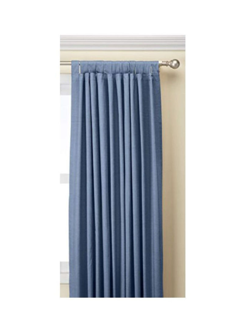 Cotton Window Curtain Blue 160x84inch