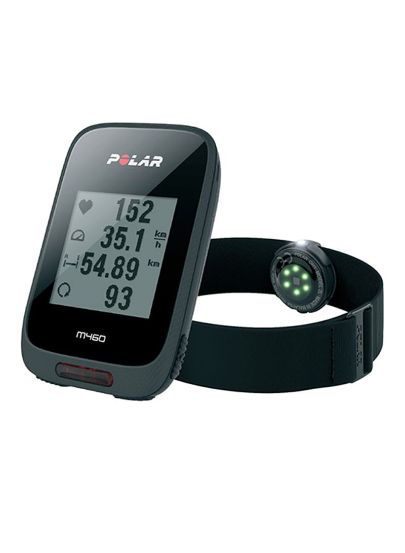 M460 GPS Bike Computer With Heart Rate Sensor - Black