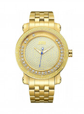 Men's Hendrix 0.20 Ctw Diamond 18K Gold-Plated Stainless-Steel Watch J6338B