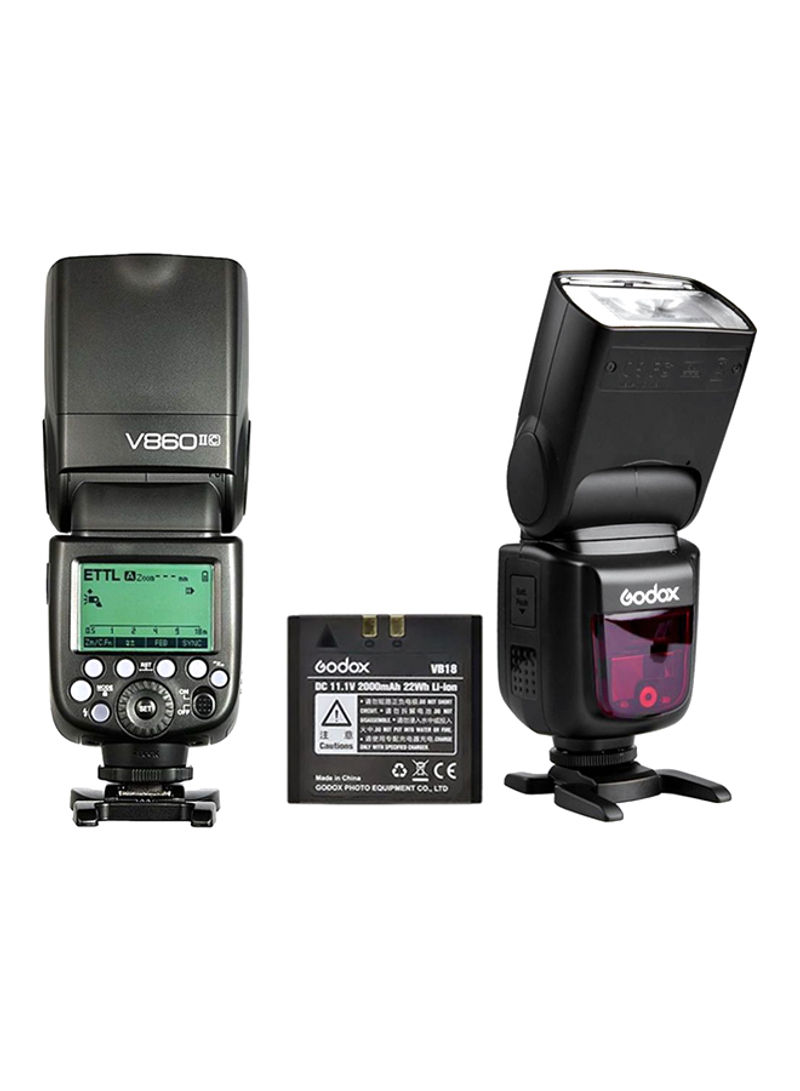 V860II-C Speedlite Flash For Canon Cameras Black
