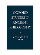 Oxford Studies In Ancient Philosophy: Volume XIV, 1996 Hardcover