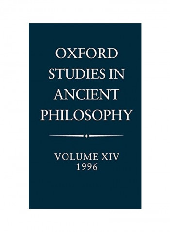 Oxford Studies In Ancient Philosophy: Volume XIV, 1996 Hardcover
