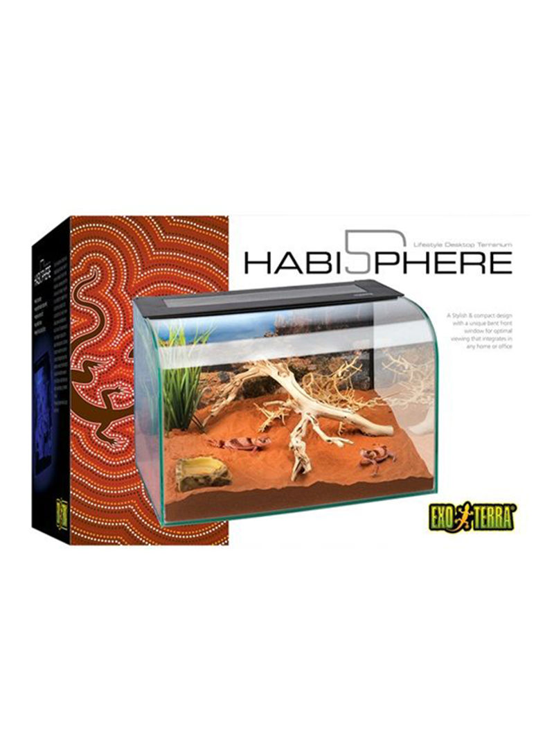 HabiSphere Desktop Terrarium Clear/Black