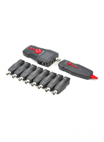 Multi-Functional LCD Network Cable Tester Black/Red/Yellow