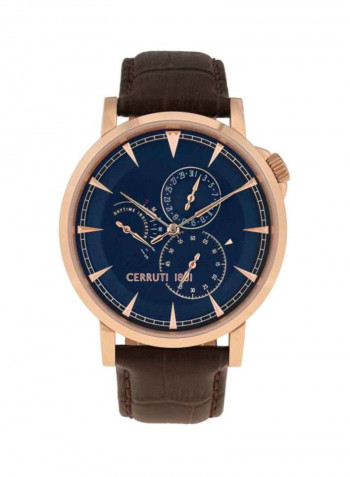 Men's Caiano Leather Analog Watch C CRWA24903