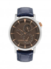 Men's Leather Analog Watch C CRWA24906