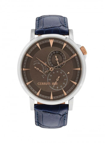 Men's Leather Analog Watch C CRWA24906