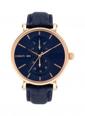Men's Leather Analog Watch C CRWA26003