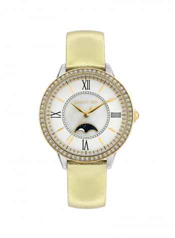 Women's Leather Analog Wrist Watch  C Crwm22507