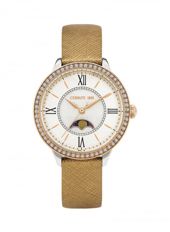 Women's Rosara Water Resistant Leather Analog Watch CCRWM22508