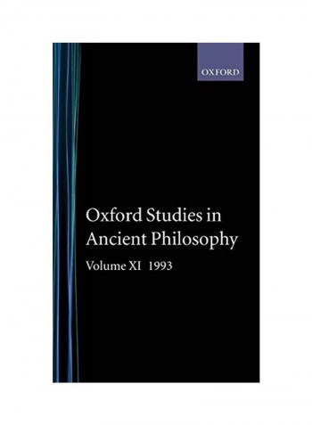 Oxford Studies In Ancient Philosophy: Volume Xi: 1993 Hardcover