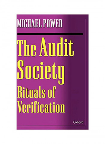 The Audit Society: Rituals Of Verification Hardcover