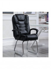 Comfortable Modern Chair with Anti-slip Cushion Black