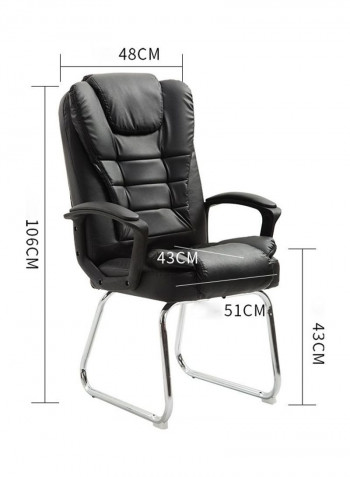 Comfortable Modern Chair with Anti-slip Cushion Black
