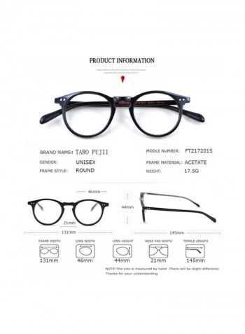 Round Eyeglasses Frame