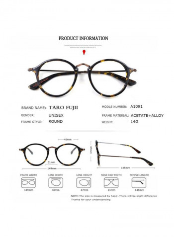 Round Eyeglasses Frame