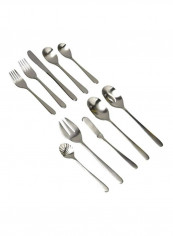 45-Piece Stainless Steel Flatware set Silver 8.8x0.8x0.2inch