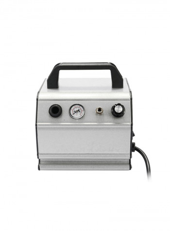 Portable Air Compressor Set For Art Painting Silver 21x17x21centimeter