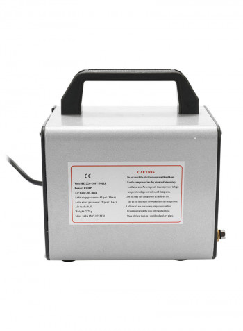 Portable Air Compressor Set For Art Painting Silver 21x17x21centimeter
