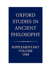 Oxford Studies In Ancient Philosophy: Supplementary Volume, 1988 Hardcover