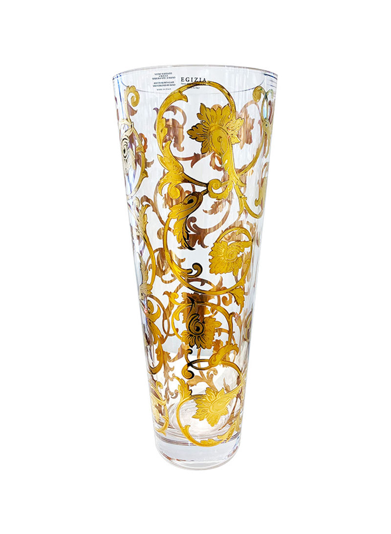 Arabesque Tapered Vase Gold 40cm