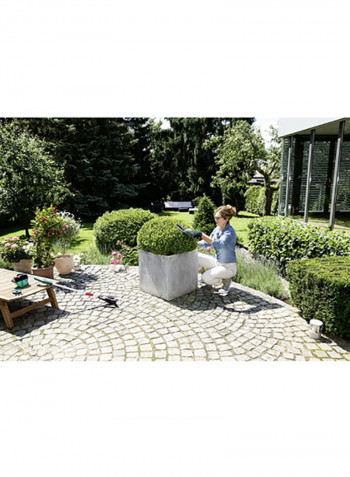 2-Piece Isio Cordless Shrub And Grass Shear Set Green/Grey/Black