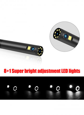 4.3 Inches LCD Screen 1080P High Definition IP68 Handheld Endoscope Industrial Home Endoscopes with 9 LEDs 8mm Camera Diameter 2 Megapixels Magnifier Compatible With Android iOS 19.5 x 18.0 x 10.6cm multicolour