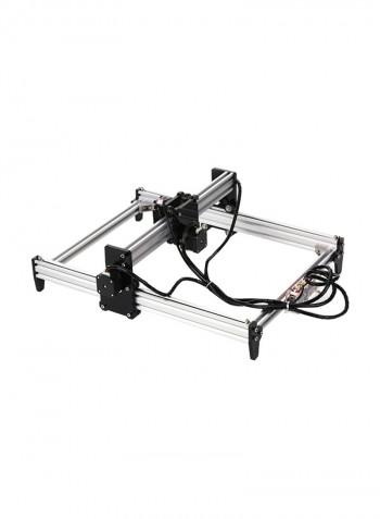 CNC Engraver Carver Laser Printer With Protective Glass أسود/فضي