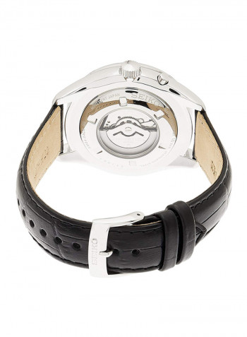 Men's Leather Analog Watch SRN049P1