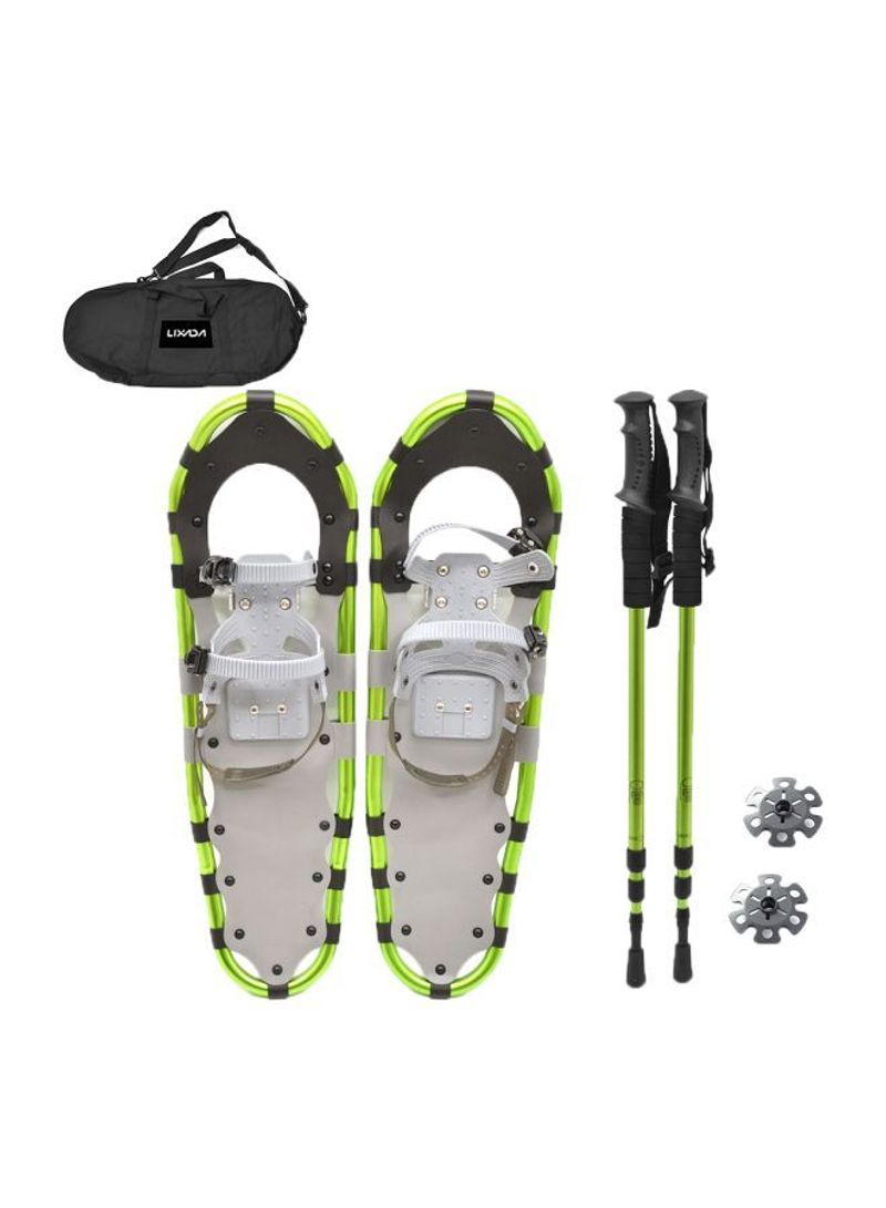 Snow Shoes Gear Set With Adjustable Poles Carry Bag