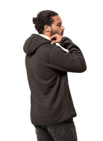 Hooded Robson Jacket Brown Stone
