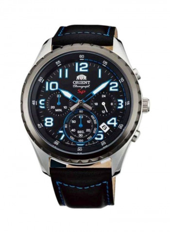 Men's Leather Chronograph Watch SKV 01004 B0