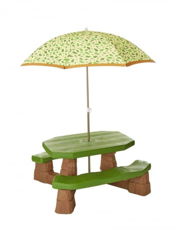 Playful Picnic Table With Umbrella 787700