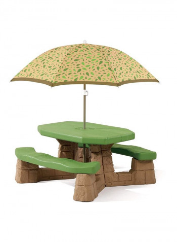 Playful Picnic Table With Umbrella 787700