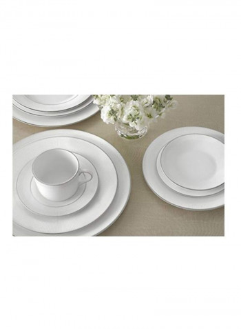 Blanc Sur Oval Serving Platter White 13.75inch